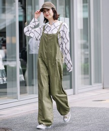 Munich | リヨセルコットンリネンツイルサロペット /ジャンプスーツ(サロペット/オーバーオール)