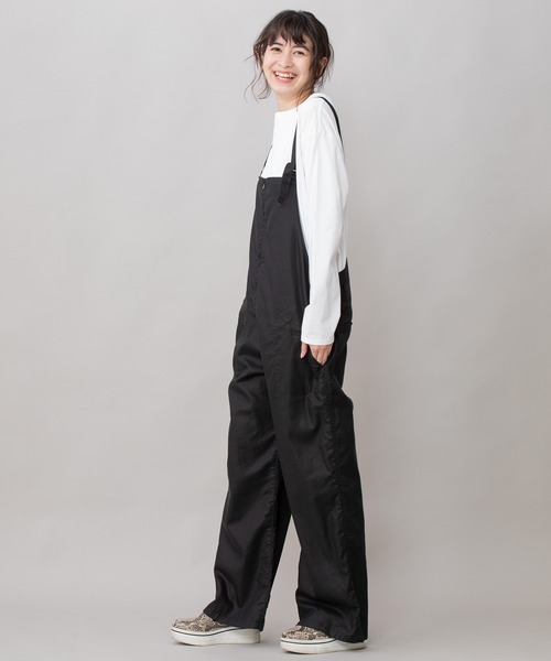 Munich（ミューニック）の「リヨセルコットンリネンツイルサロペット /ジャンプスーツ（サロペット/オーバーオール・レディース・ブラック/カーキ/マスタード・S/M）」の13枚目の写真