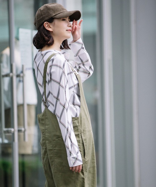 Munich（ミューニック）の「リヨセルコットンリネンツイルサロペット /ジャンプスーツ（サロペット/オーバーオール・レディース・ブラック/カーキ/マスタード・S/M）」の19枚目の写真