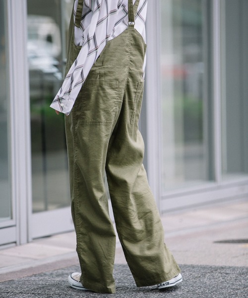 Munich（ミューニック）の「リヨセルコットンリネンツイルサロペット /ジャンプスーツ（サロペット/オーバーオール・レディース・ブラック/カーキ/マスタード・S/M）」の16枚目の写真