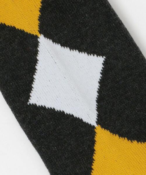 BEAUTY&YOUTH UNITED ARROWS(ビューティーアンドユースユナイテッドアローズ)の「BY バック アーガイル レギュラー ソックス(ソックス/靴下・メンズ・ダークグレー/オフホワイト・FREE)」の5枚目の写真