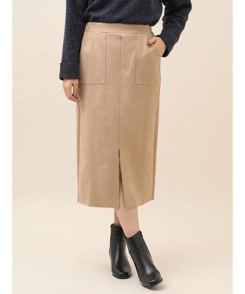 RAY CASSIN FAVORI（レイカズンフェバリ）の「・【RAY CASSIN】 ポンチスエードスカート＊（スカート・レディース・ベージュ/アイボリー/モカ・FREE）」の15枚目の写真