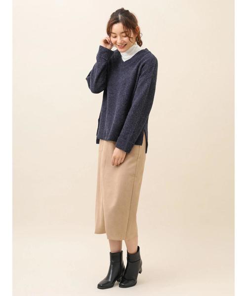 RAY CASSIN FAVORI（レイカズンフェバリ）の「・【RAY CASSIN】 ポンチスエードスカート＊（スカート・レディース・ベージュ/アイボリー/モカ・FREE）」の11枚目の写真