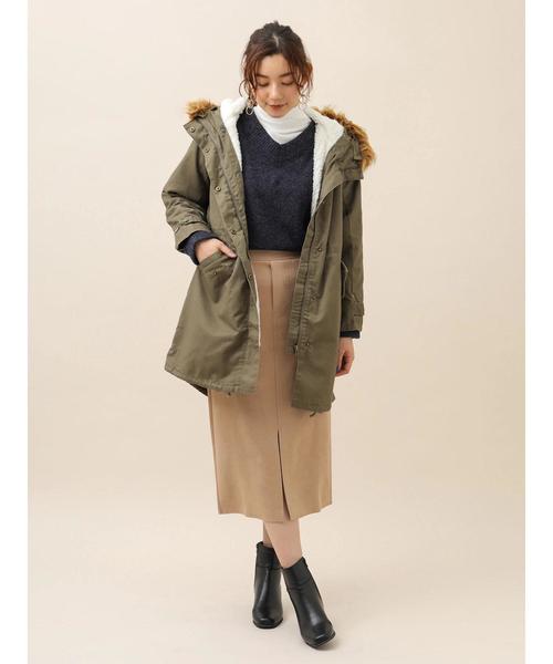 RAY CASSIN FAVORI（レイカズンフェバリ）の「・【RAY CASSIN】 ポンチスエードスカート＊（スカート・レディース・ベージュ/アイボリー/モカ・FREE）」の6枚目の写真