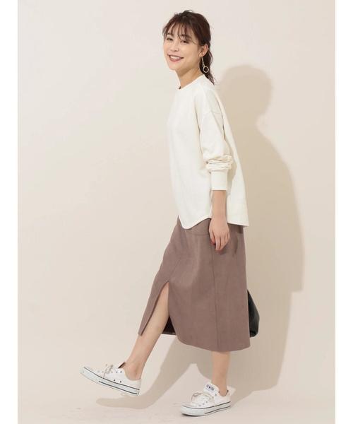 RAY CASSIN FAVORI（レイカズンフェバリ）の「・【RAY CASSIN】 ポンチスエードスカート＊（スカート・レディース・ベージュ/アイボリー/モカ・FREE）」の10枚目の写真