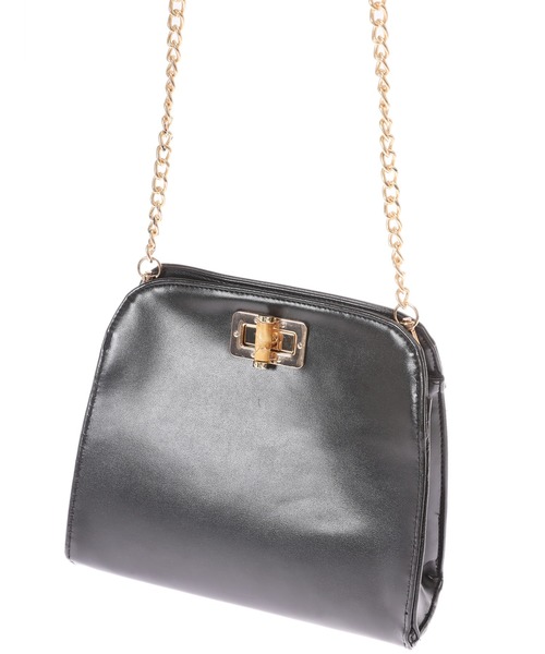 Edit Sheen（エディットシーン）の「バンブーモチーフミニチェーンショルダー（ショルダーバッグ・レディース・ブラック・FREE）」の6枚目の写真