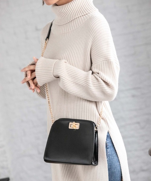 Edit Sheen（エディットシーン）の「バンブーモチーフミニチェーンショルダー（ショルダーバッグ・レディース・ブラック・FREE）」の10枚目の写真