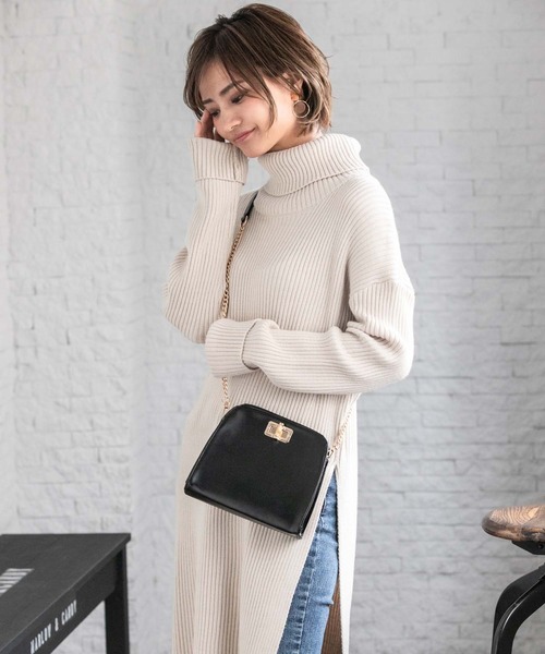 Edit Sheen（エディットシーン）の「バンブーモチーフミニチェーンショルダー（ショルダーバッグ・レディース・ブラック・FREE）」の11枚目の写真