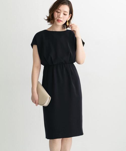 URBAN RESEARCH ROSSO（アーバンリサーチロッソ）の「バックスリットドレス（ワンピース・レディース・ブラック/グリーン系その他/パープル系その他・FREE）」の2枚目の写真