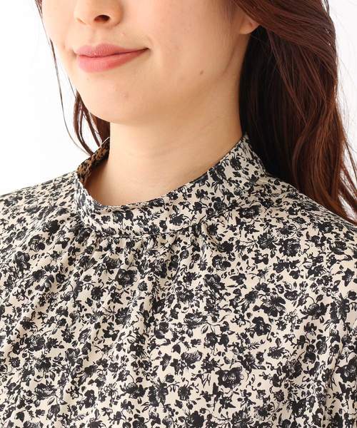 ミニフラワー柄ブラウス シャツ ブラウス Coup トップス セール Coup Chance クードシャンス のファッション 洗える De De