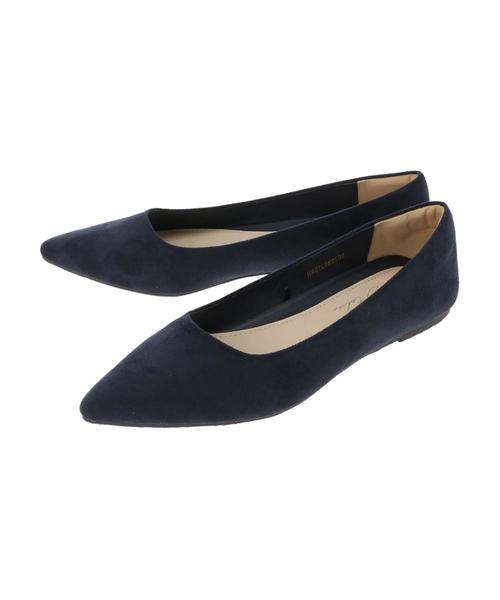 AMERICAN HOLIC（アメリカンホリック）の「スエード調カップインソールフラットパンプス　＊（パンプス・レディース・ライトグレー/ネイビー/ブラック/グレイッシュベージュ・23.5cm/24.5cm/24cm/23cm）」の12枚目の写真