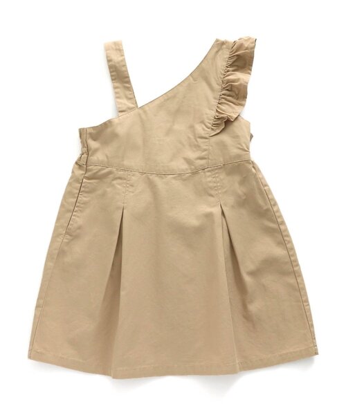 apres les cours（アプレレクール）の「/ワンショルジャンスカ（ジャンパースカート・キッズ・ベージュ/ネイビー・90/100/110/120/80/130/140）」の10枚目の写真