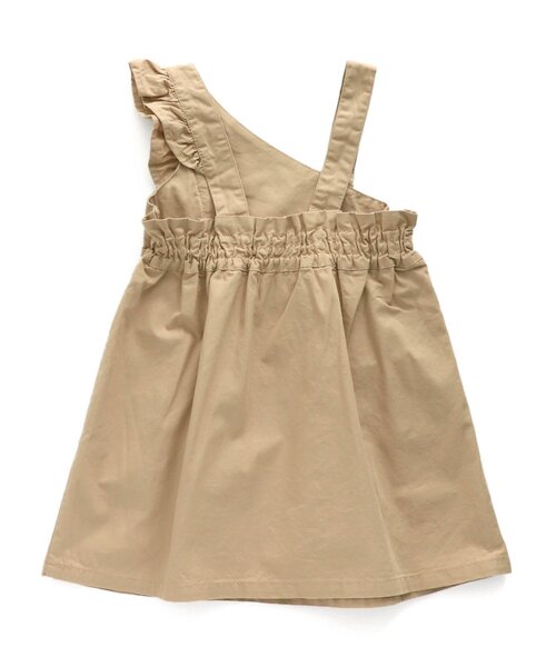 apres les cours（アプレレクール）の「/ワンショルジャンスカ（ジャンパースカート・キッズ・ベージュ/ネイビー・90/100/110/120/80/130/140）」の9枚目の写真