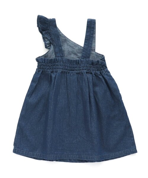 apres les cours（アプレレクール）の「/ワンショルジャンスカ（ジャンパースカート・キッズ・ベージュ/ネイビー・90/100/110/120/80/130/140）」の8枚目の写真