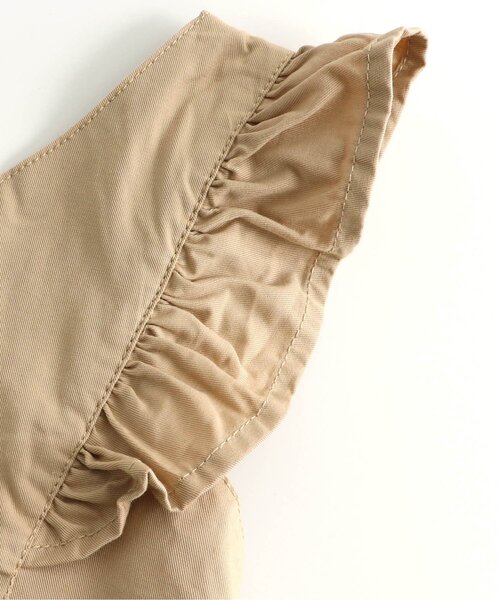 apres les cours（アプレレクール）の「/ワンショルジャンスカ（ジャンパースカート・キッズ・ベージュ/ネイビー・90/100/110/120/80/130/140）」の6枚目の写真