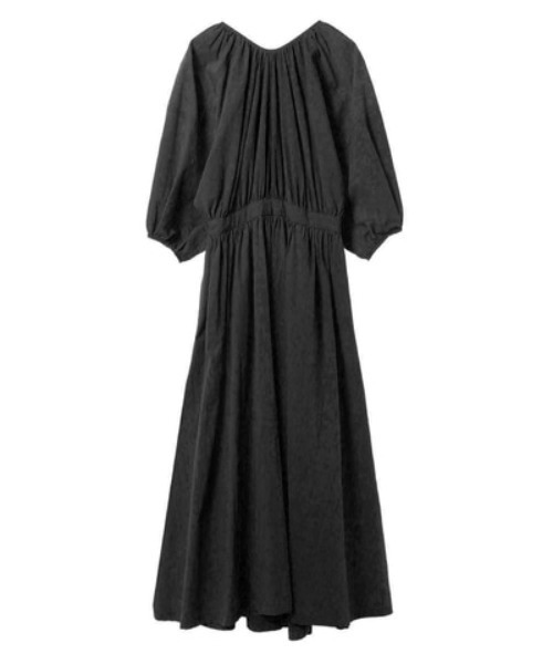 ワンピース BACK SCHOEN GATHER ONEPIECE.clane セール】BACK SCHOEN GATHER ONEPIECE（ワンピース）｜CLANE