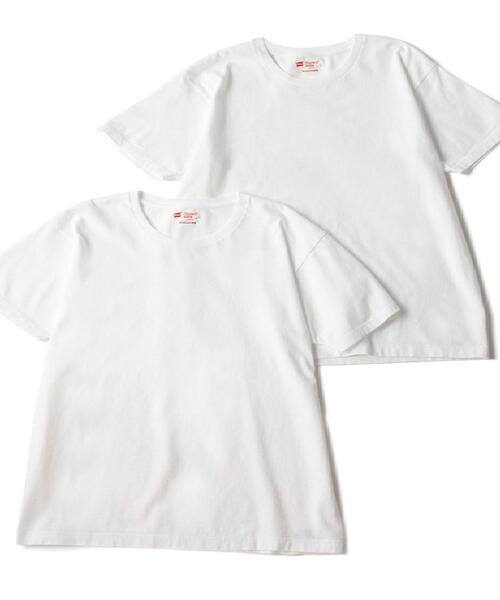 HANES(ヘインズ)の「HANES(ヘインズ)「Japan Fit」クルーネックTシャツ白2枚組(その他アンダーウェア/インナー・メンズ・ホワイト・XL/L/M/S)」の13枚目の写真