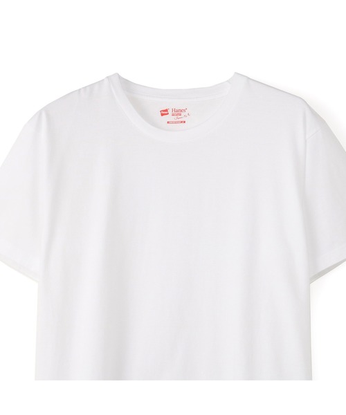 HANES(ヘインズ)の「【HANES】「Japan Fit」 クルーネックTシャツ白2枚組(Tシャツ/カットソー・メンズ・ホワイト・XL/L/M/S)」の2枚目の写真