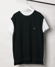 レイヤードニットベスト S/S TEE