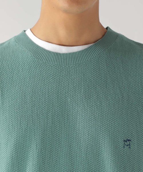 BAYFLOW(ベイフロー)の「レイヤードニットベスト S/S TEE(ベスト・メンズ・ネイビー/ブラウン/グリーン・SMALL/MEDIUM/LARGE)」の12枚目の写真