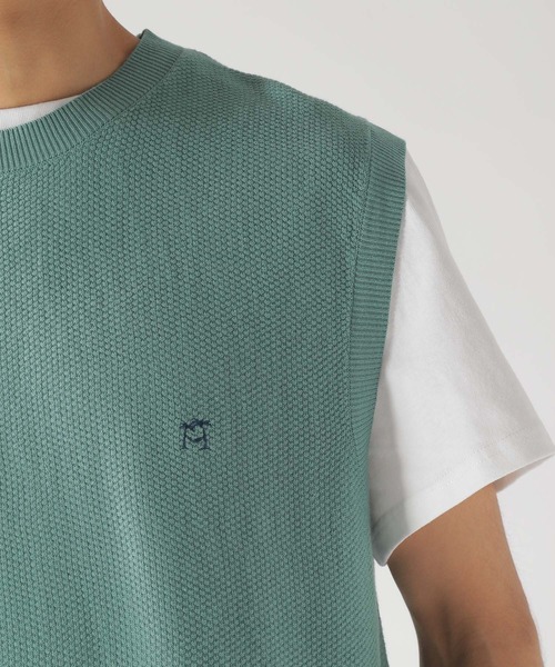 BAYFLOW(ベイフロー)の「レイヤードニットベスト S/S TEE(ベスト・メンズ・ネイビー/ブラウン/グリーン・SMALL/MEDIUM/LARGE)」の13枚目の写真