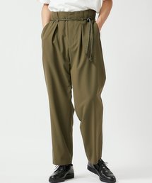 【ETHOSENS】ロープベルトテーパードトラウザー