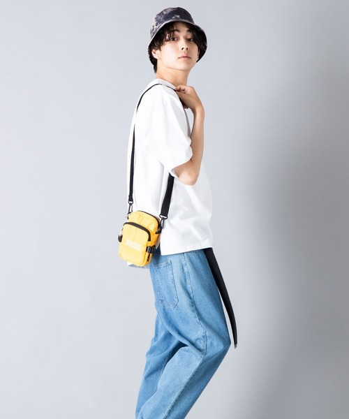 PUMA（プーマ）の「∴WEGO/PUMA 別注ロゴ刺繍ショルダー（ショルダーバッグ・メンズ・イエロー/ホワイト/ブラック・FREE）」の9枚目の写真