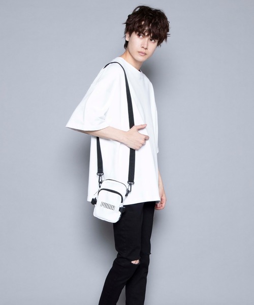 PUMA（プーマ）の「∴WEGO/PUMA 別注ロゴ刺繍ショルダー（ショルダーバッグ・メンズ・イエロー/ホワイト/ブラック・FREE）」の5枚目の写真