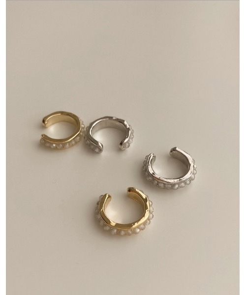 PRIMP(プリンプ)の「stone ear cuff(イヤリング(片耳用)・レディース・シルバー/ゴールド・ONE SIZE)」の3枚目の写真