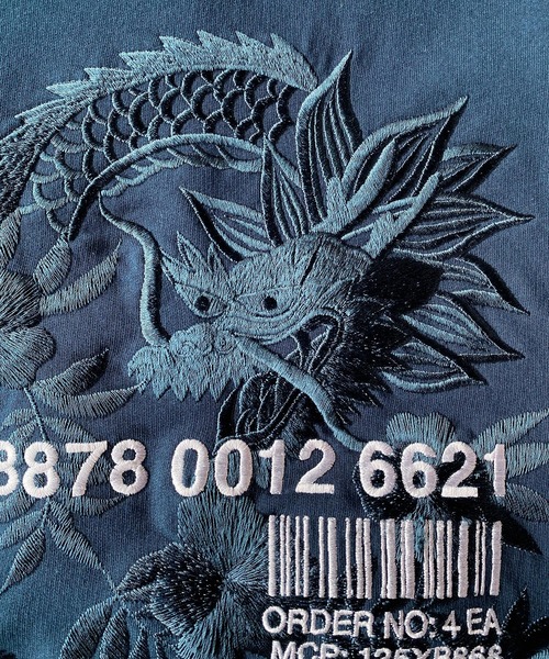 SHAREEF（シャリーフ）の「"龍"emb. BIG SWEAT（スウェット・メンズ・ブラウン/モカ/ホワイト/ネイビー/ブラック・1/3/2）」の11枚目の写真