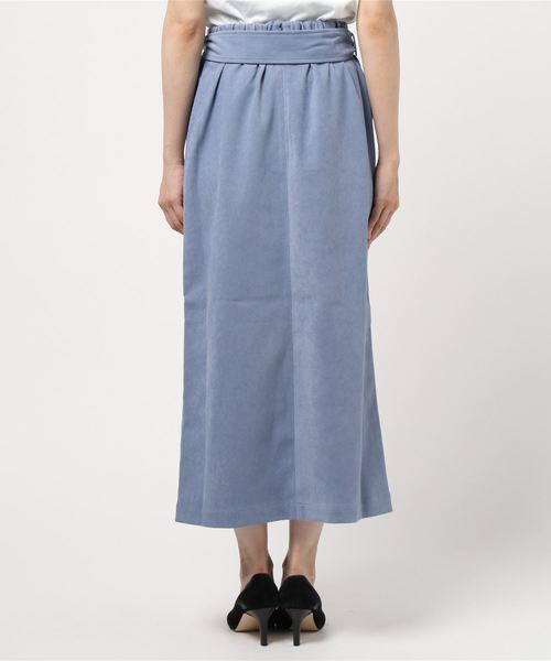 Alluge（アルージュ）の「ラップデザインベルト付スカート（スカート・レディース・ベージュ/サックスブルー/ミント・FREE）」の13枚目の写真