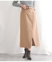 Alluge（アルージュ）の「ラップデザインベルト付スカート（スカート）」