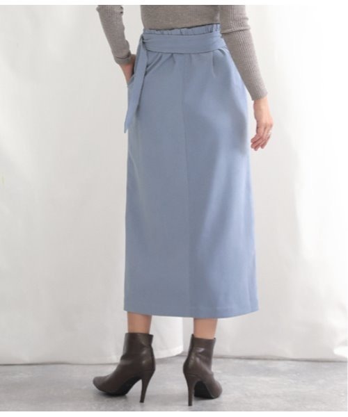 Alluge（アルージュ）の「ラップデザインベルト付スカート（スカート・レディース・ベージュ/サックスブルー/ミント・FREE）」の15枚目の写真