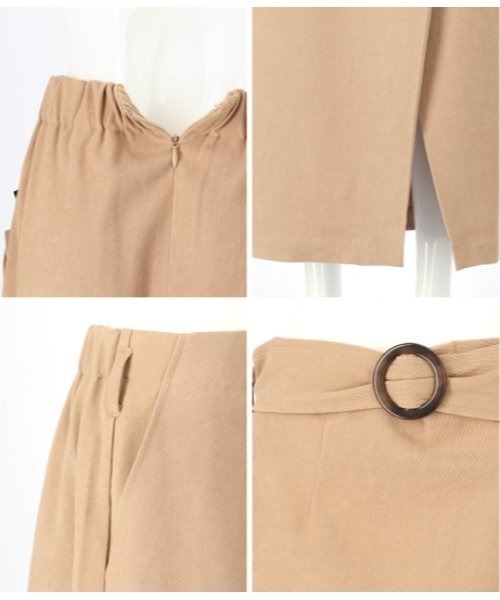 Alluge（アルージュ）の「ラップデザインベルト付スカート（スカート・レディース・ベージュ/サックスブルー/ミント・FREE）」の11枚目の写真