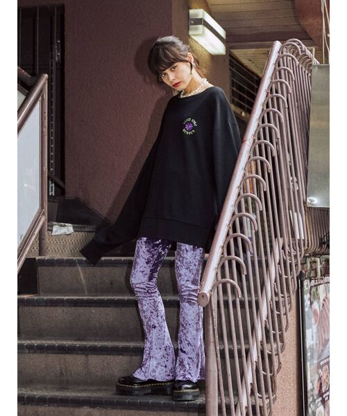 jouetie（ジュエティ）の「イージーベロアパンツ（その他パンツ・レディース・ブラック/ブルー/パープル/その他1・MEDIUM）」の14枚目の写真