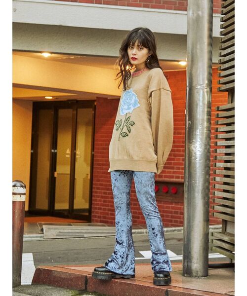 jouetie（ジュエティ）の「イージーベロアパンツ（その他パンツ・レディース・ブラック/ブルー/パープル/その他1・MEDIUM）」の20枚目の写真