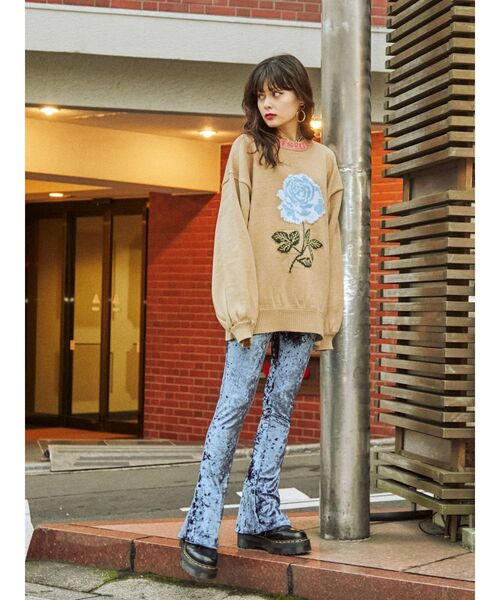 jouetie（ジュエティ）の「イージーベロアパンツ（その他パンツ・レディース・ブラック/ブルー/パープル/その他1・MEDIUM）」の21枚目の写真