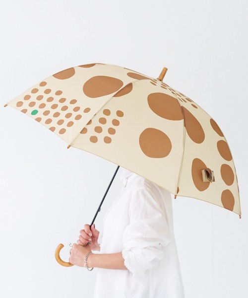 392 plusm（サンキューニプリュスエム）の「Umbrella Long 60 - maru - 790171/790177（長傘・レディース・ネイビー/レッド/カーキ/イエロー/ブラック/ベージュ/ブラウン/グレー・60cm）」の5枚目の写真