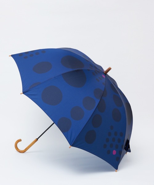 392 plusm（サンキューニプリュスエム）の「Umbrella Long 60 - maru - 790171/790177（長傘・レディース・ネイビー/レッド/カーキ/イエロー/ブラック/ベージュ/ブラウン/グレー・60cm）」の9枚目の写真