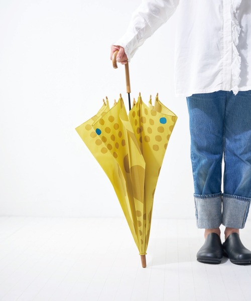 392 plusm（サンキューニプリュスエム）の「Umbrella Long 60 - maru - 790171/790177（長傘・レディース・ネイビー/レッド/カーキ/イエロー/ブラック/ベージュ/ブラウン/グレー・60cm）」の14枚目の写真