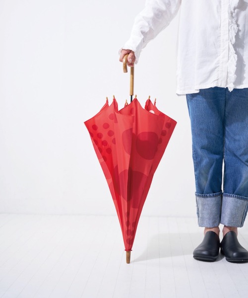 392 plusm（サンキューニプリュスエム）の「Umbrella Long 60 - maru - 790171/790177（長傘・レディース・ネイビー/レッド/カーキ/イエロー/ブラック/ベージュ/ブラウン/グレー・60cm）」の13枚目の写真