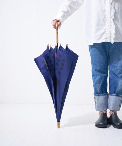 392 plusm（サンキューニプリュスエム）の「Umbrella Long 60 - maru - 790171/790177（長傘・レディース・ネイビー/レッド/カーキ/イエロー/ブラック/ベージュ/ブラウン/グレー・60cm）」の12枚目の写真