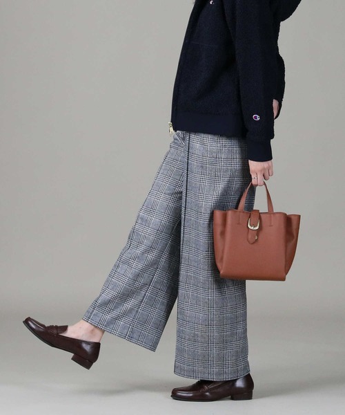 HONEYSUCKLE ROSE（ハニーサックルローズ）の「【HONEYSUCKLE ROSE】「nobee」楽伸び起毛ワイドパンツ（その他パンツ・レディース・ライトグレー/ブラック/ブラウン/ブラック×グレー・M/L）」の7枚目の写真