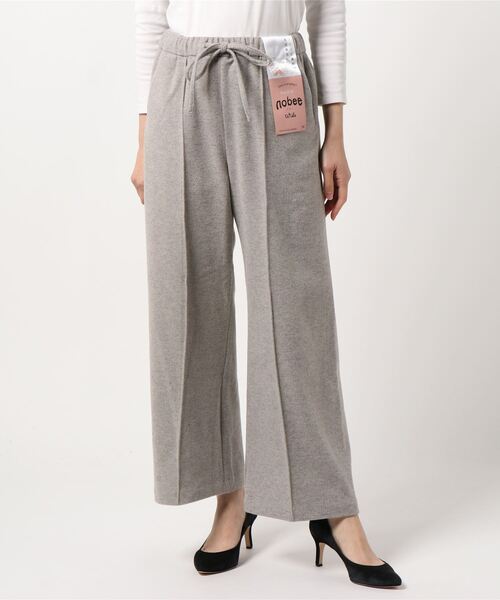 HONEYSUCKLE ROSE（ハニーサックルローズ）の「【HONEYSUCKLE ROSE】「nobee」楽伸び起毛ワイドパンツ（その他パンツ・レディース・ライトグレー/ブラック/ブラウン/ブラック×グレー・M/L）」の15枚目の写真