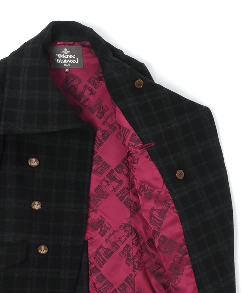 Vivienne Westwood MAN 4007 ウールコート 黒 50 希少 VW-MH-70968 / 希少50サイズ！即決歓迎・早い者勝ちのレアアイテム 新品，新作