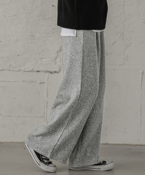 La-gemme（ラジェム）の「ウールライクワイドパンツ（その他パンツ・レディース・ライトグレー/ブラック/ダークグレー/グレー系その他/チェック・M/L）」の9枚目の写真