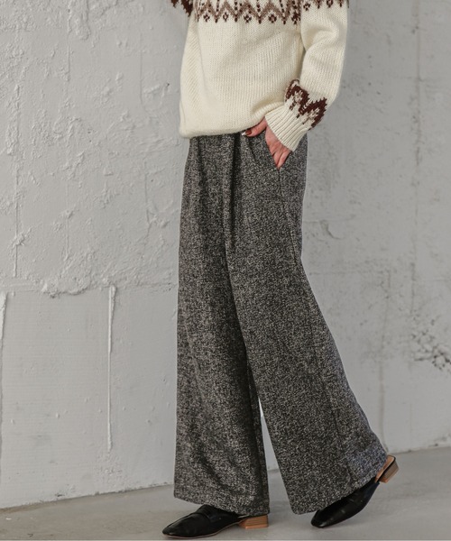 La-gemme（ラジェム）の「ウールライクワイドパンツ（その他パンツ・レディース・ライトグレー/ブラック/ダークグレー/グレー系その他/チェック・M/L）」の12枚目の写真