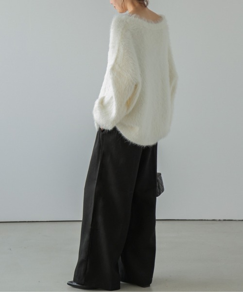 La-gemme（ラジェム）の「ウールライクワイドパンツ（その他パンツ・レディース・ライトグレー/ブラック/ダークグレー/グレー系その他/チェック・M/L）」の15枚目の写真