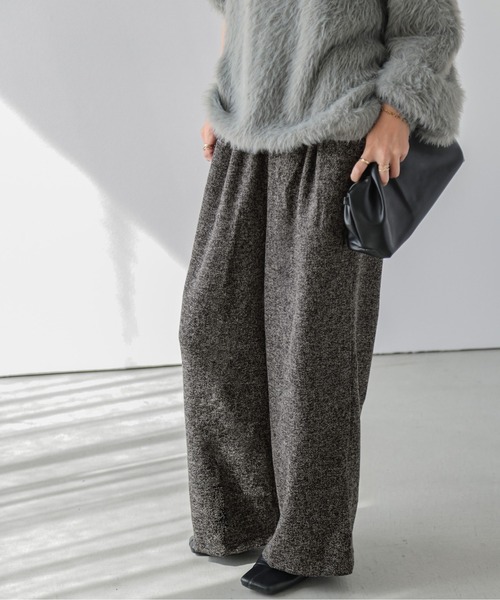 La-gemme（ラジェム）の「ウールライクワイドパンツ（その他パンツ・レディース・ライトグレー/ブラック/ダークグレー/グレー系その他/チェック・M/L）」の21枚目の写真