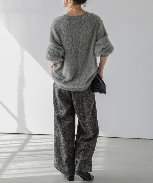 La-gemme（ラジェム）の「ウールライクワイドパンツ（その他パンツ・レディース・ライトグレー/ブラック/ダークグレー/グレー系その他/チェック・M/L）」の22枚目の写真